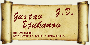 Gustav Đukanov vizit kartica